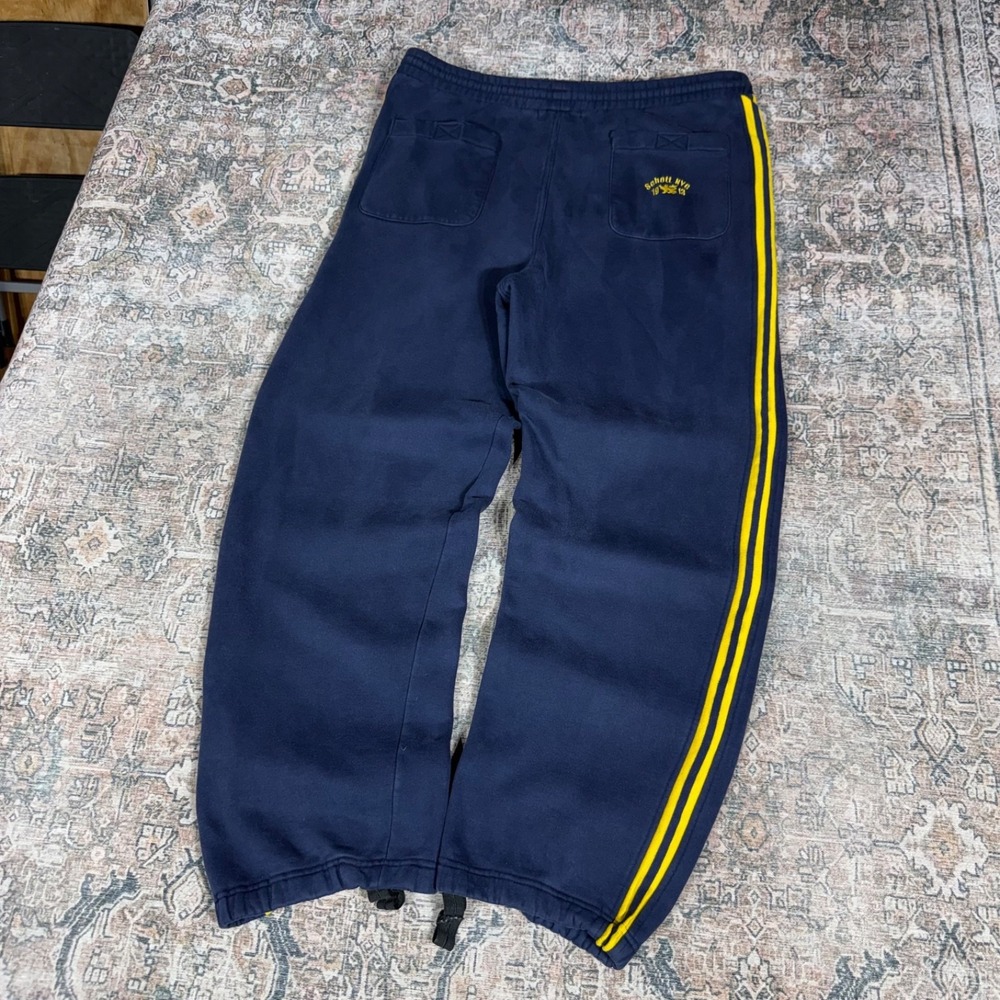 Schott NYC Baggy Blue Sweatpants Wide Leg Size L